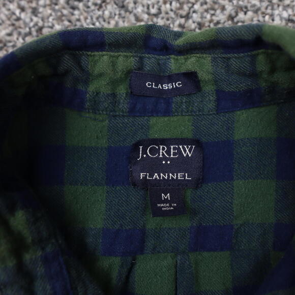 J Crew Flannel Shirt Mens Medium Plaid Classic - Picture 2 of 6